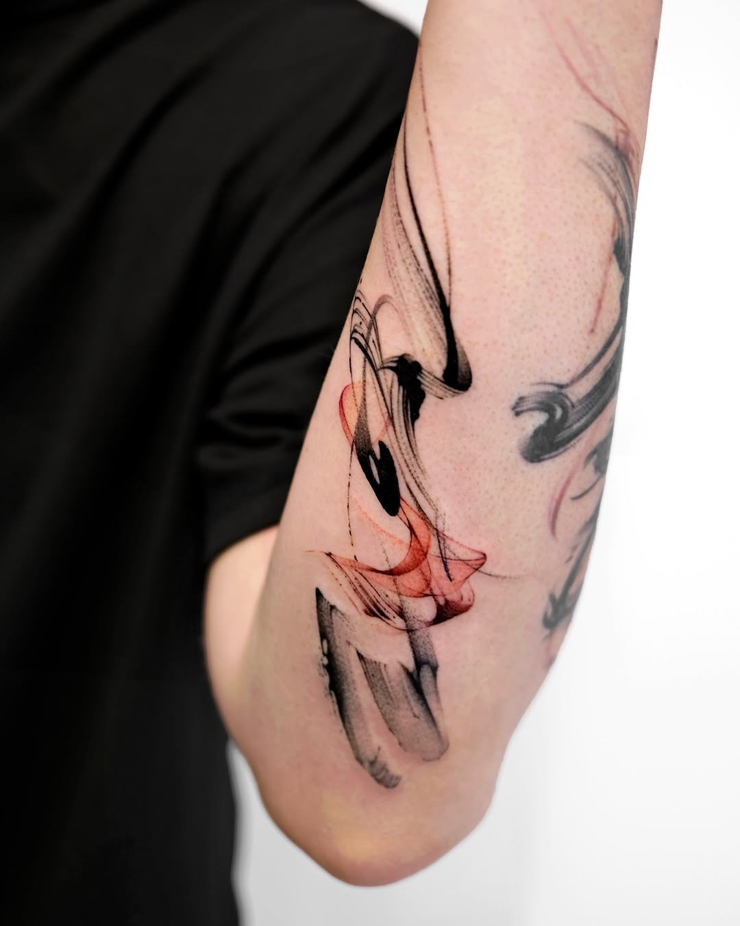Tattoo by @mukyeon_tattoo — trash_polka, black_and_grey
