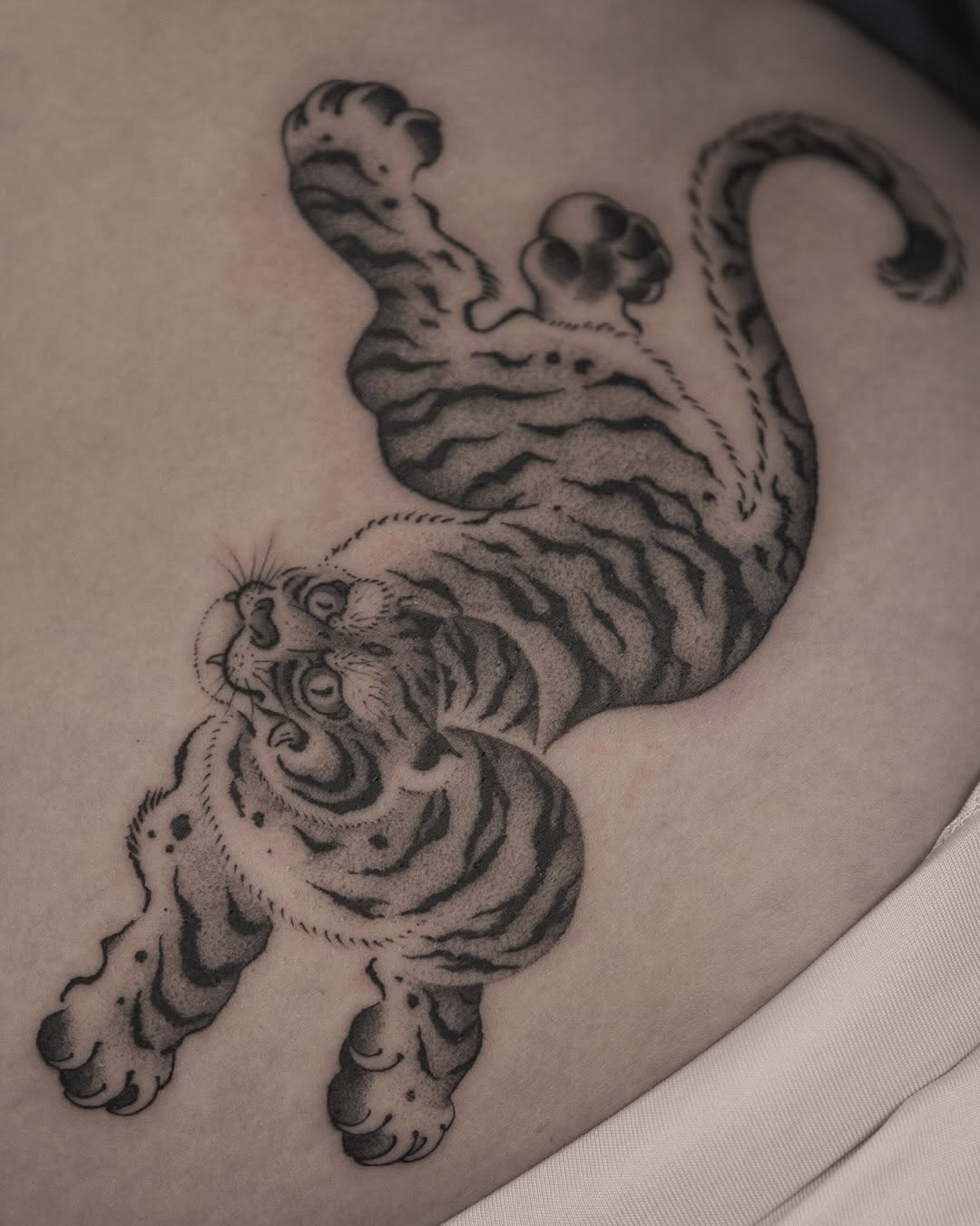 Tattoo by @manjitattoo — japanese_irezumi, black_and_grey
