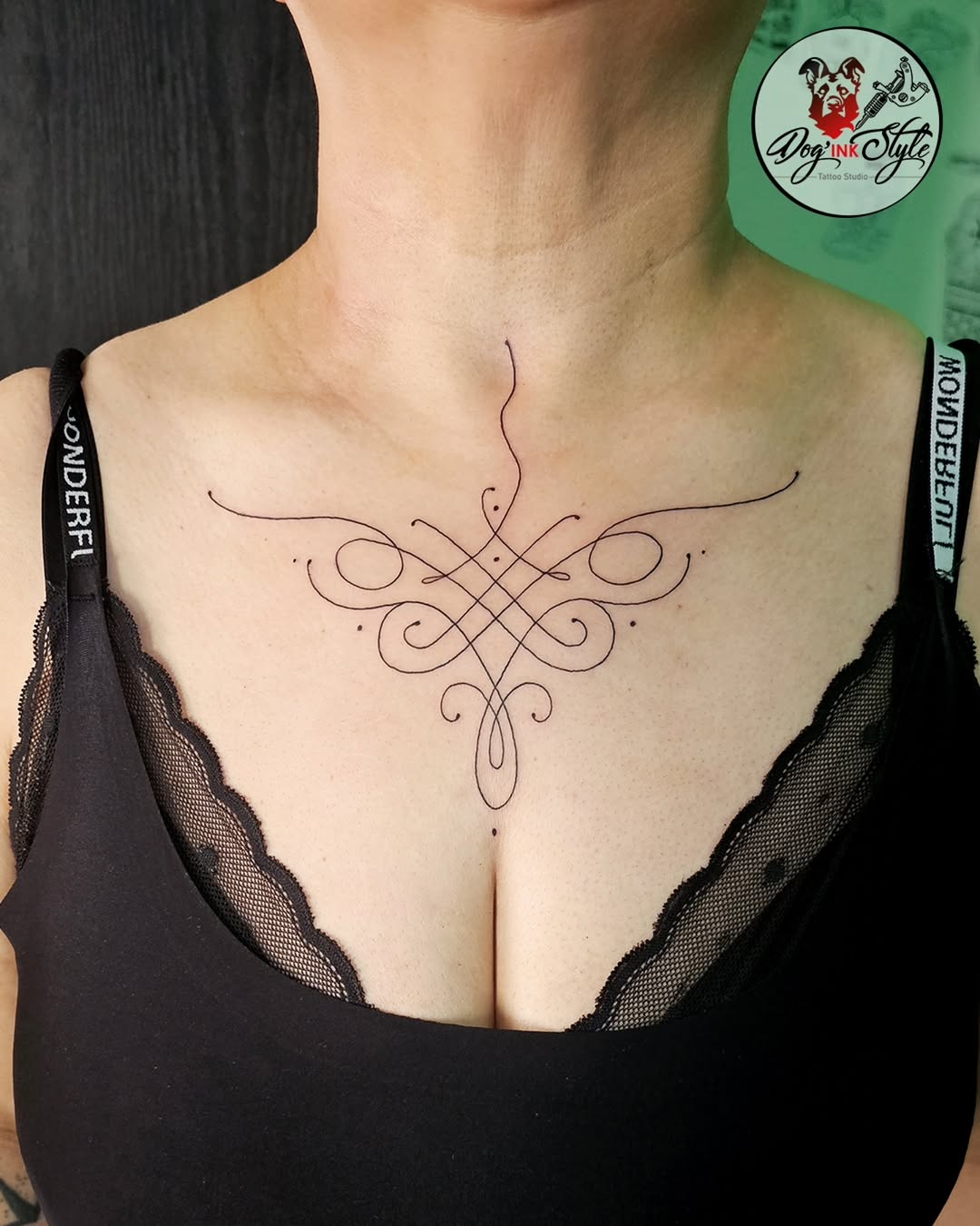 Tattoo by @dog_ink_style โ fine_line, ornamental