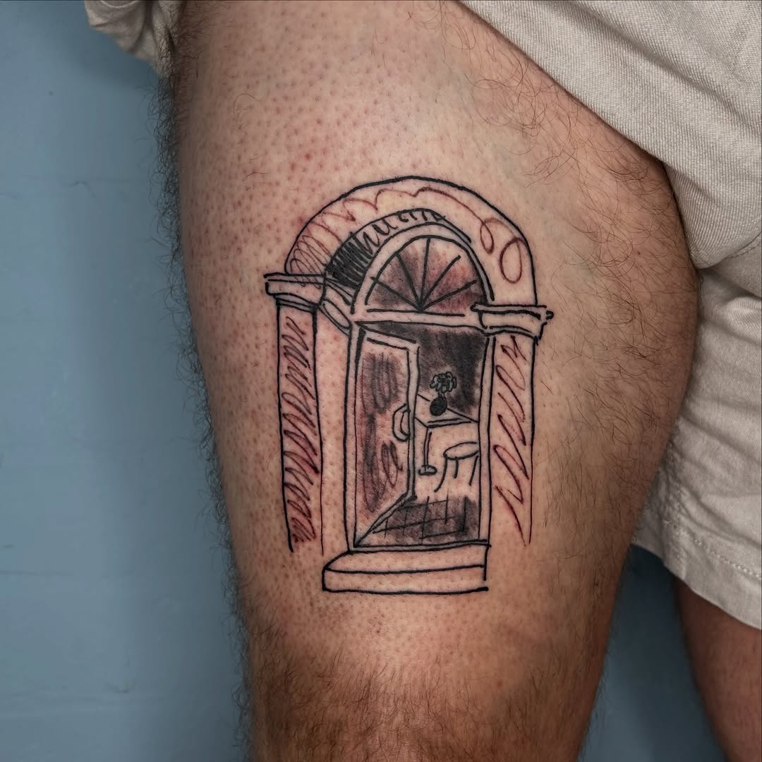Tattoo by @settedoro.tattoo — illustrative, sketch