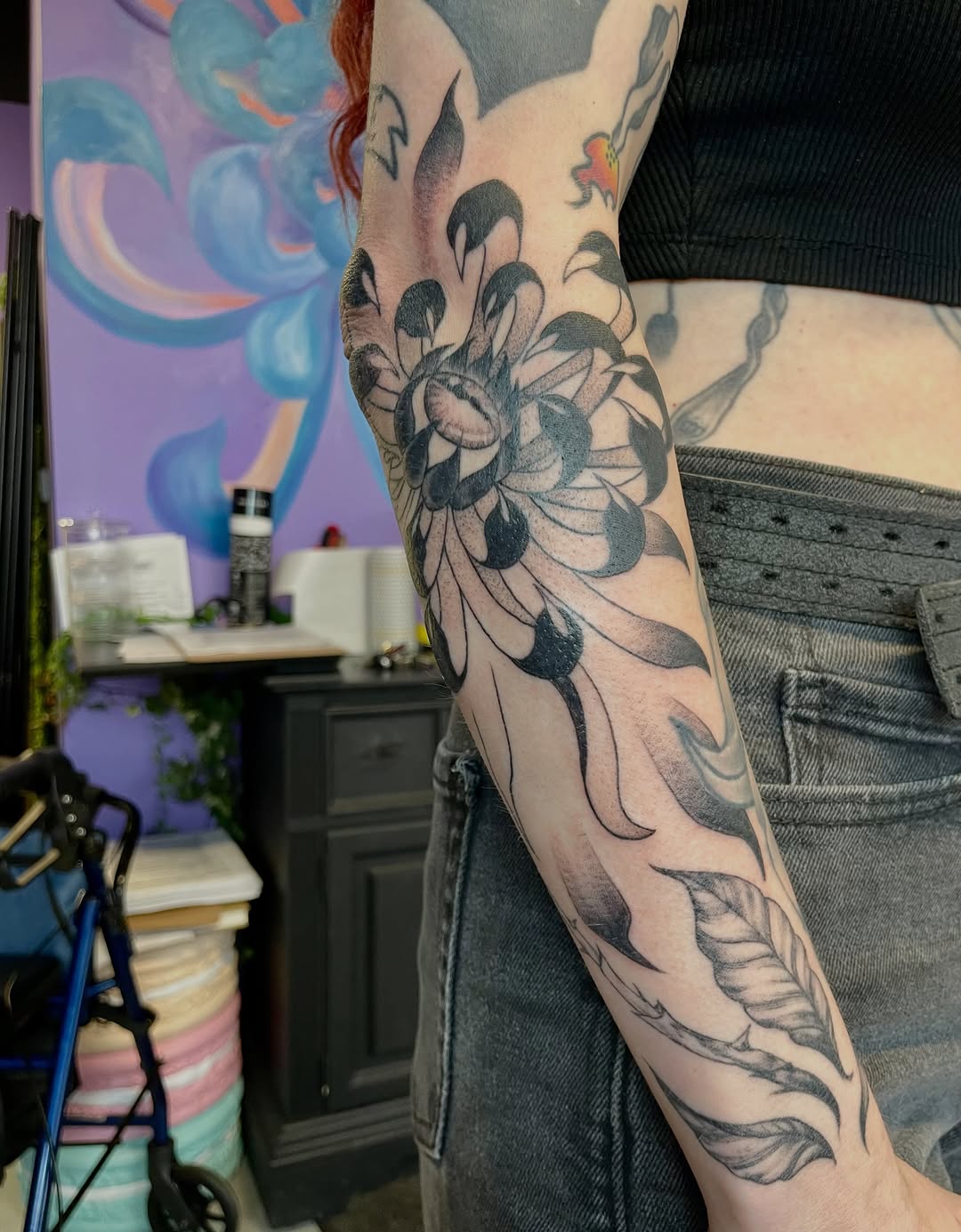 Tattoo by @tattmaus — black_and_grey, realism