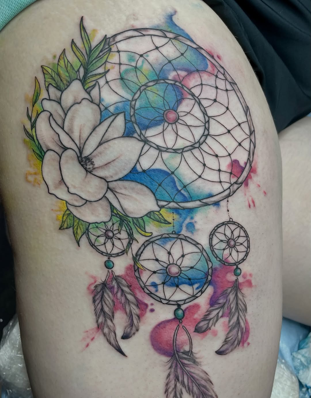 Tattoo by @tattmaus — watercolor, fine_line