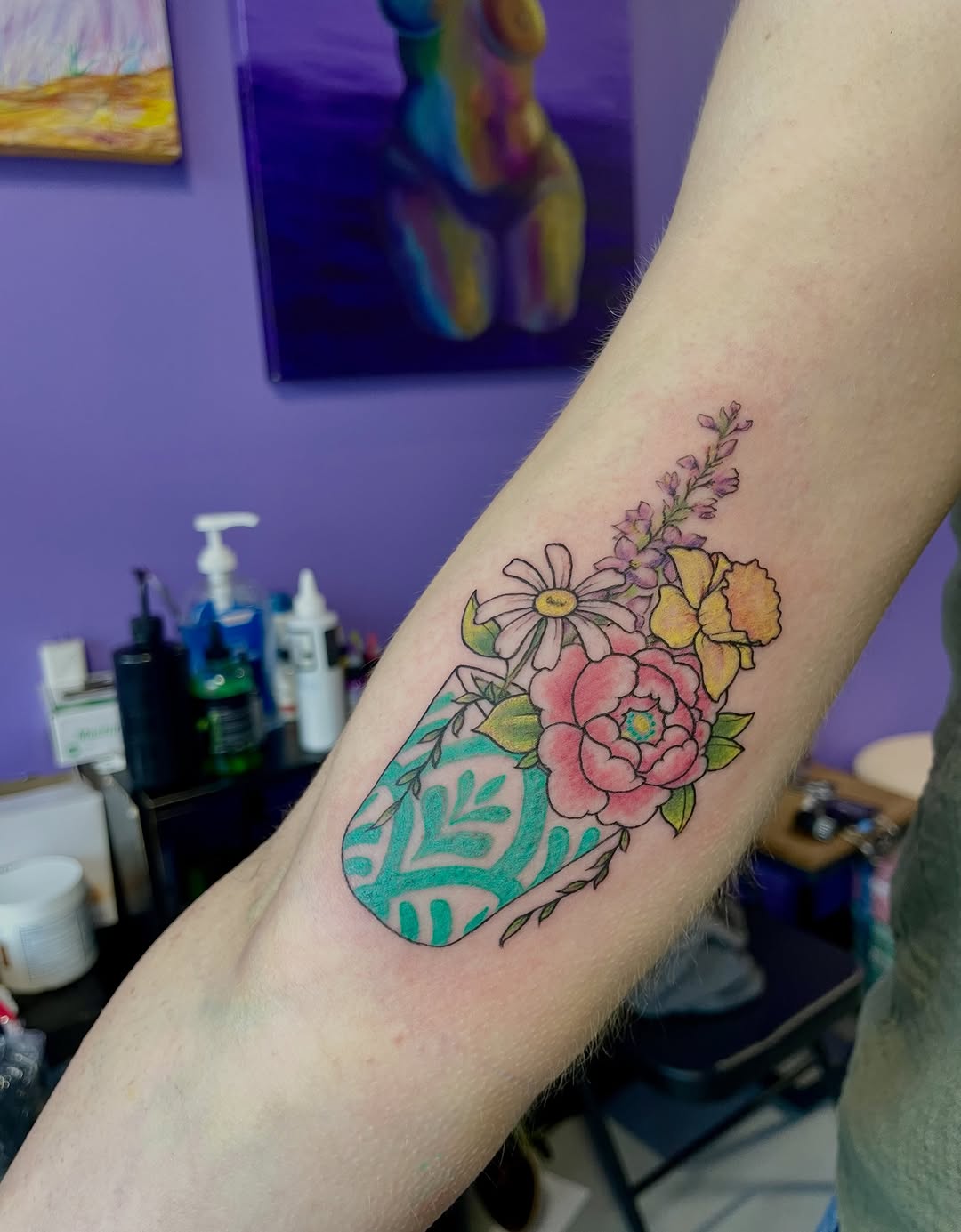 Tattoo by @tattmaus — fine_line, watercolor