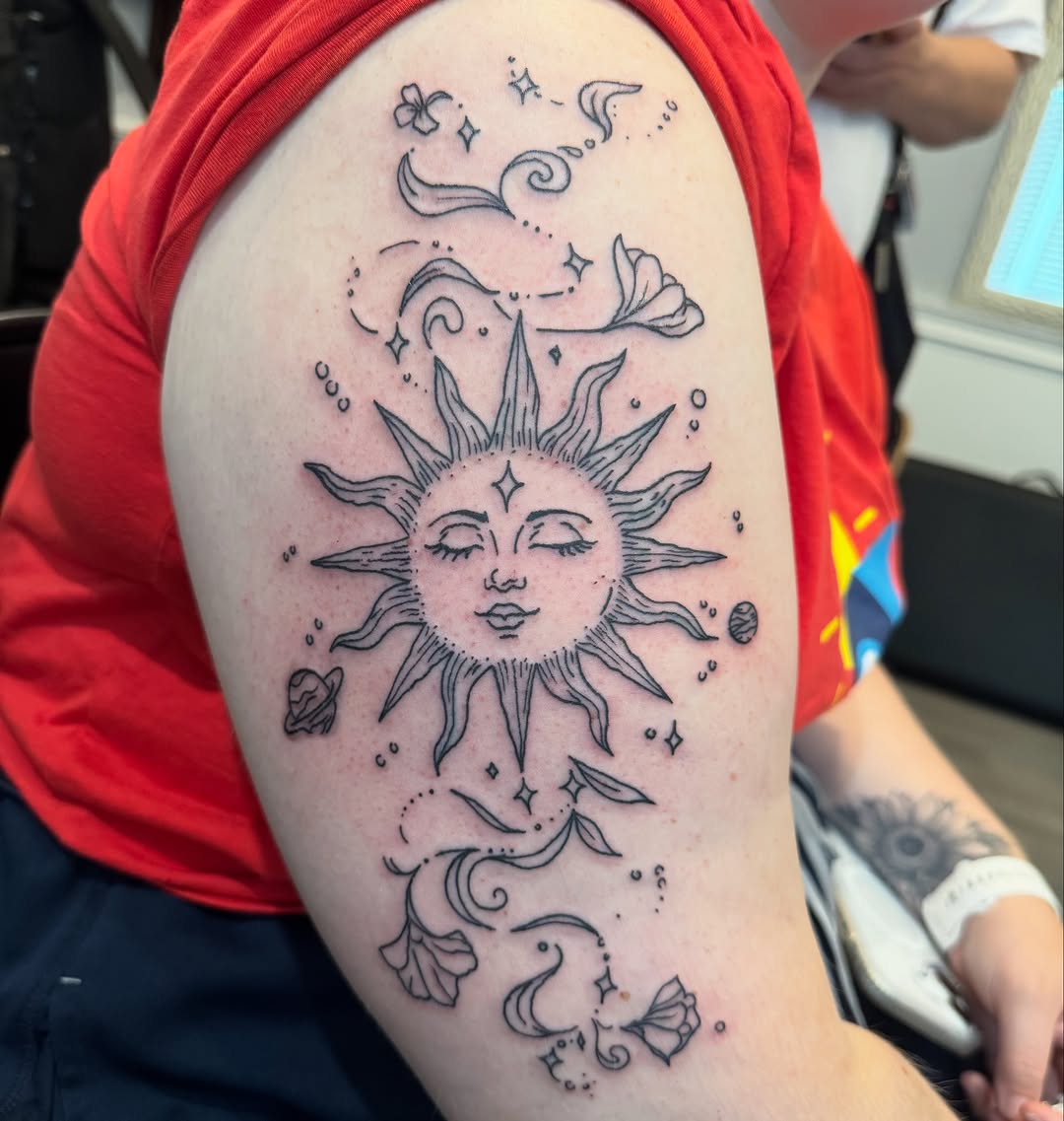 Tattoo by @dpatricktattoo — fine_line, black_and_grey