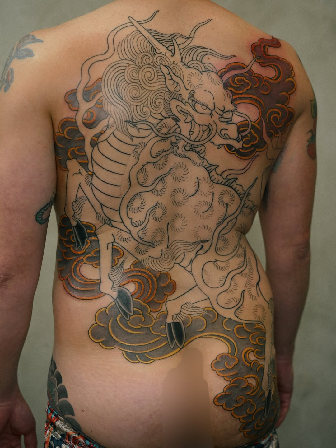 Tattoo by @mkamtattoo — japanese_irezumi, black_and_grey