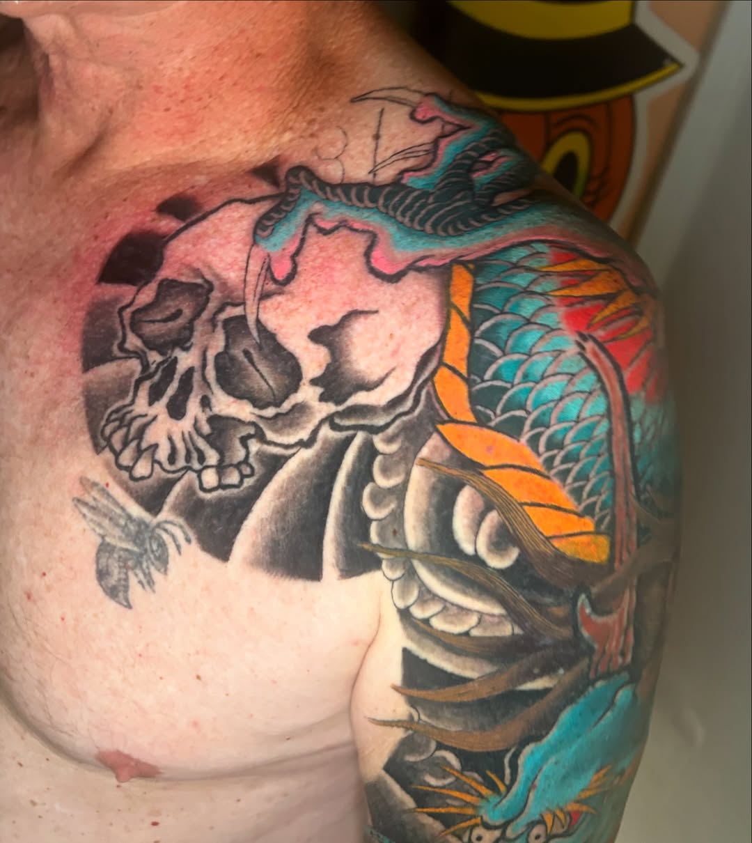 Tattoo by @jesuscheekstattoos โ japanese_irezumi, black_and_grey