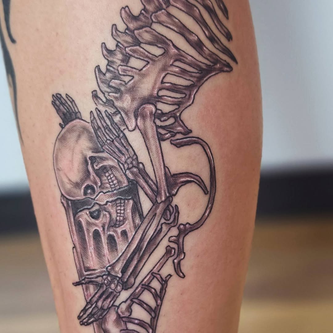 Tattoo by @colleen_does_tattoos — black_and_grey, realism