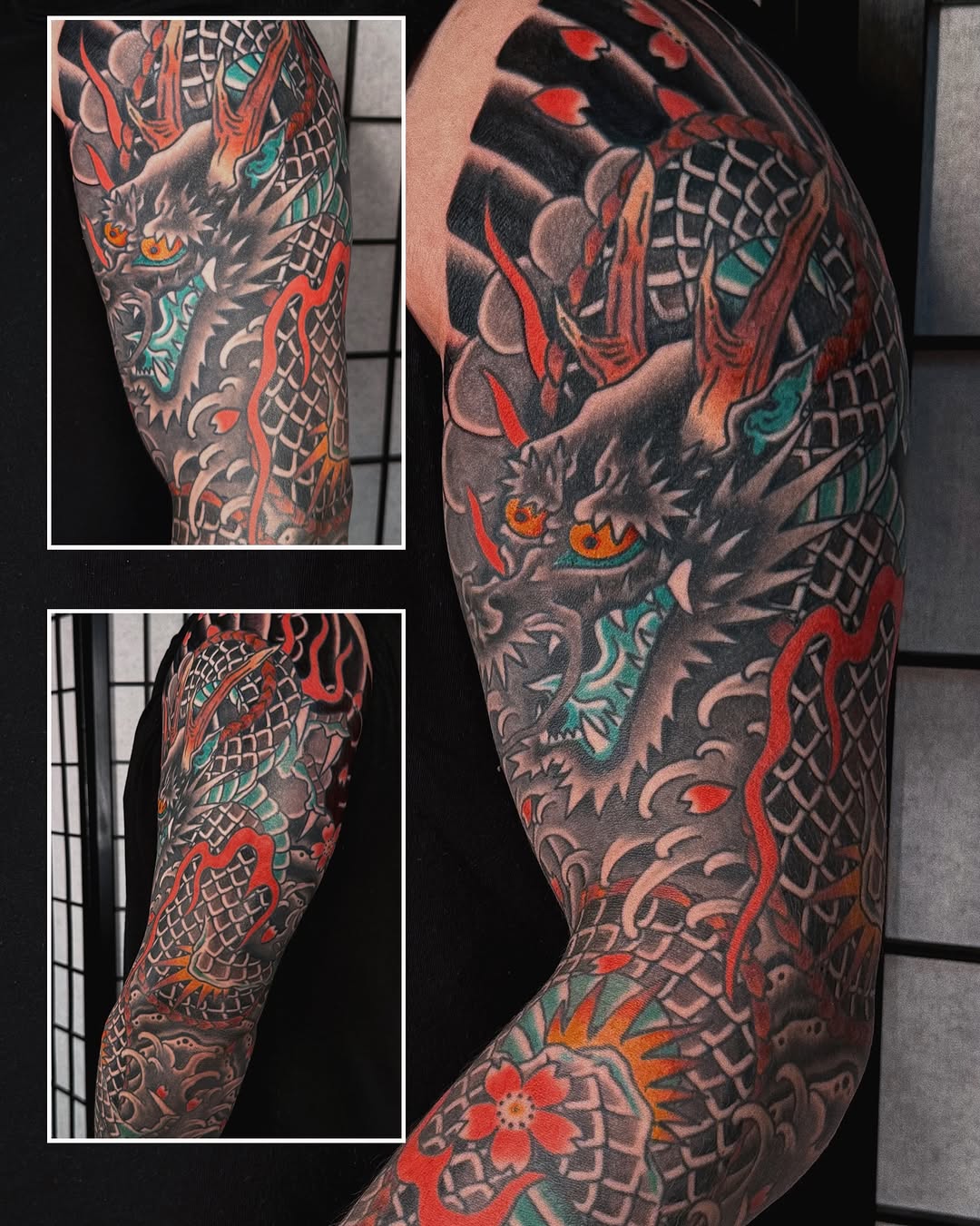Tattoo by @seanmicheltattoo — japanese_irezumi, black_and_grey