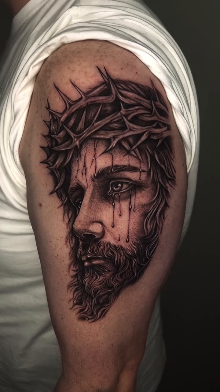 Tattoo by @brii.fletchtattoos — realism, black_and_grey