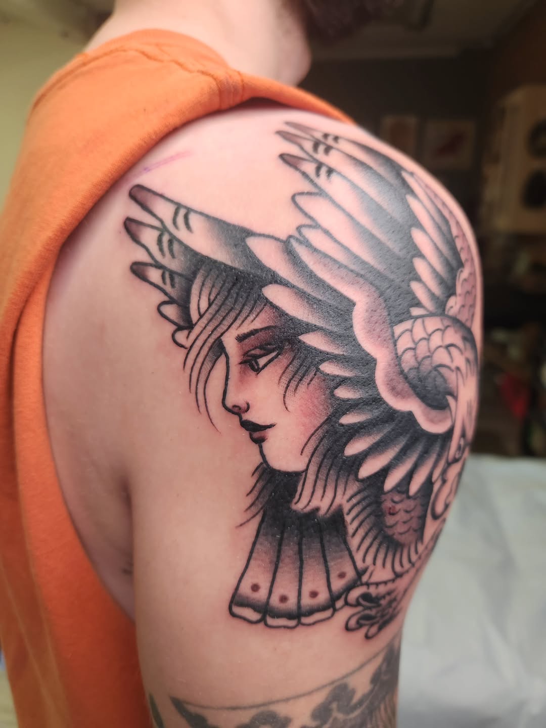 Tattoo by @thelittlestdirtbag — neo_traditional, black_and_grey