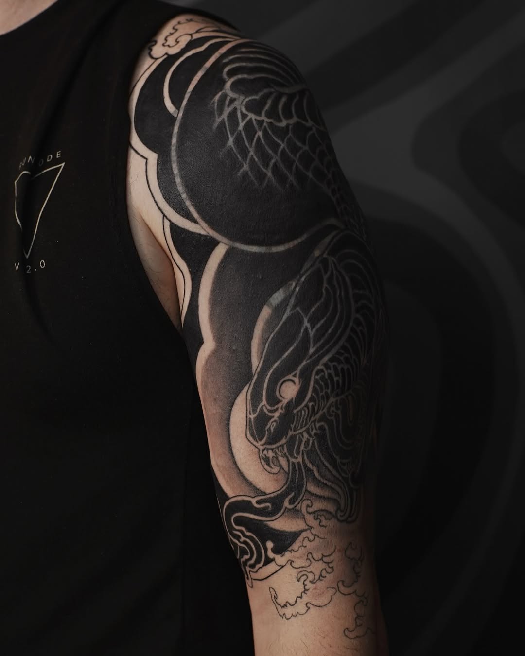 Tattoo by @volta.black — japanese_irezumi, blackwork