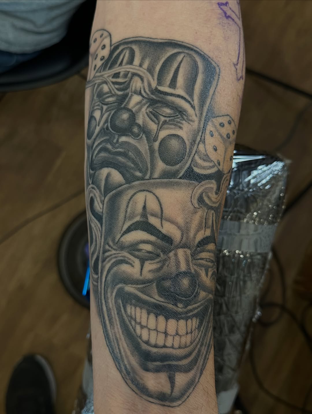 Tattoo by @andrewmontoyatattoo — chicano, black_and_grey