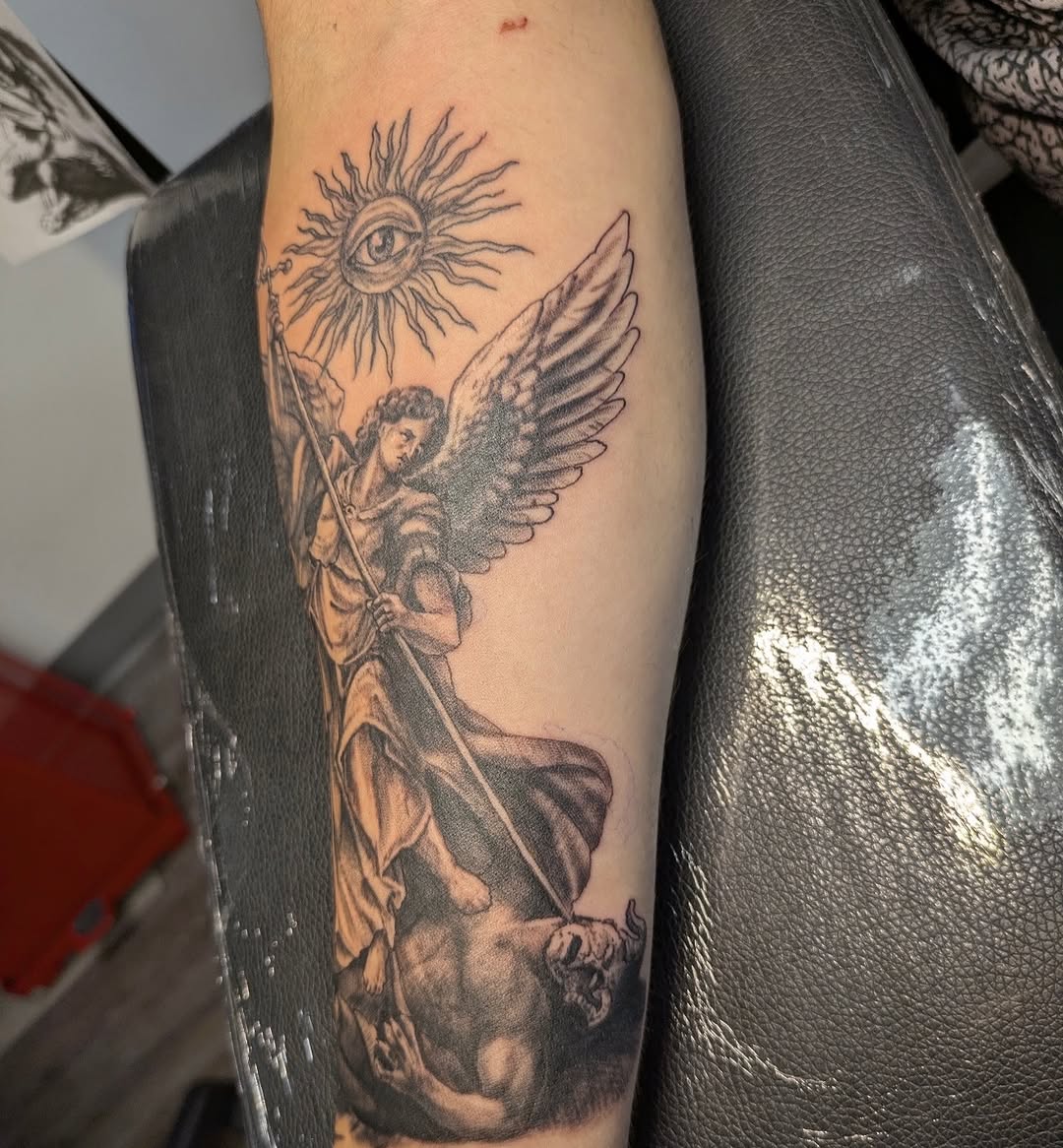 Tattoo by @buddytattoo24 — black_and_grey, realism