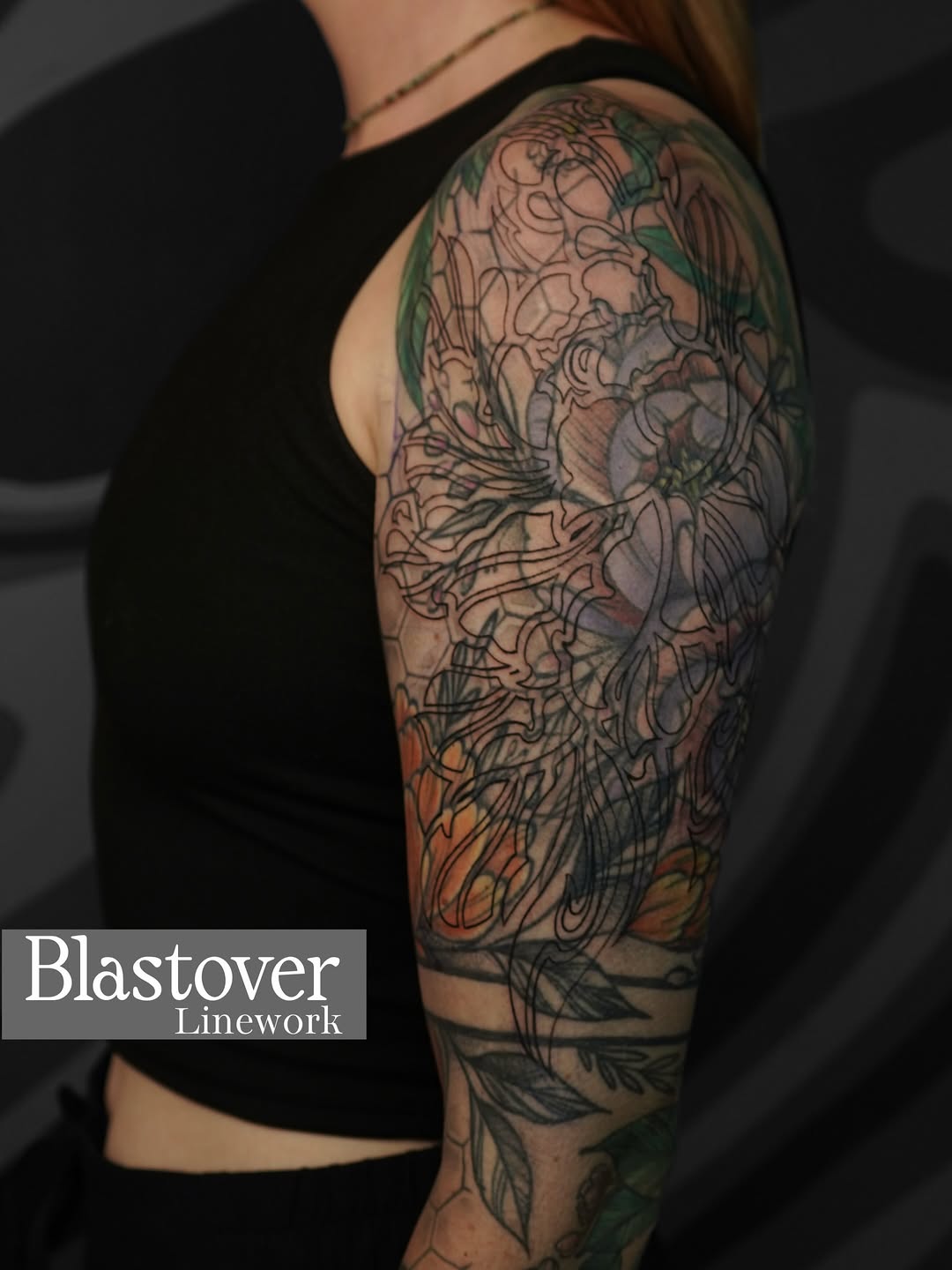Tattoo by @volta.black — blackwork, illustrative