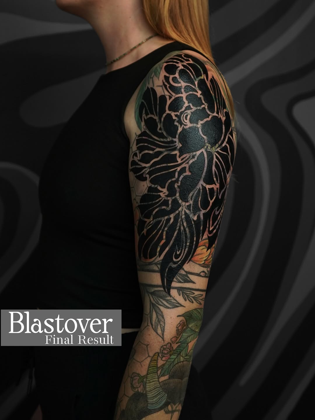 Tattoo by @volta.black — blackwork, japanese_irezumi