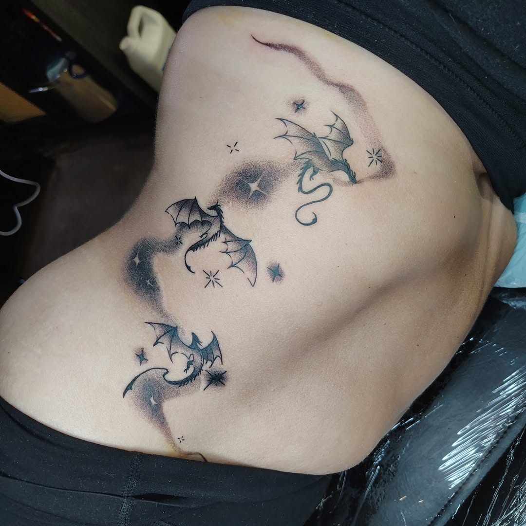 Tattoo by @paper.n.pins — fine_line, dotwork