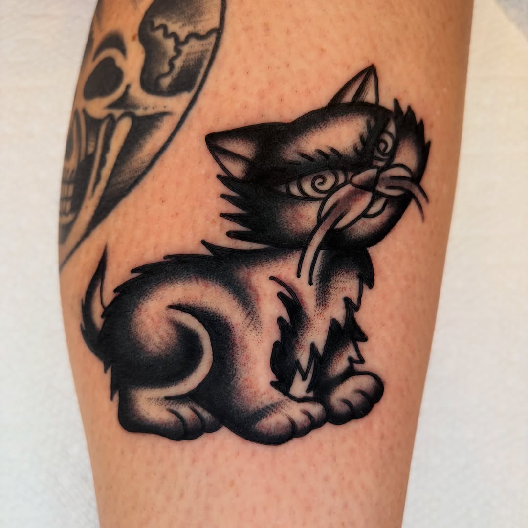 Tattoo by @bigdirtnap โ american_traditional, black_and_grey