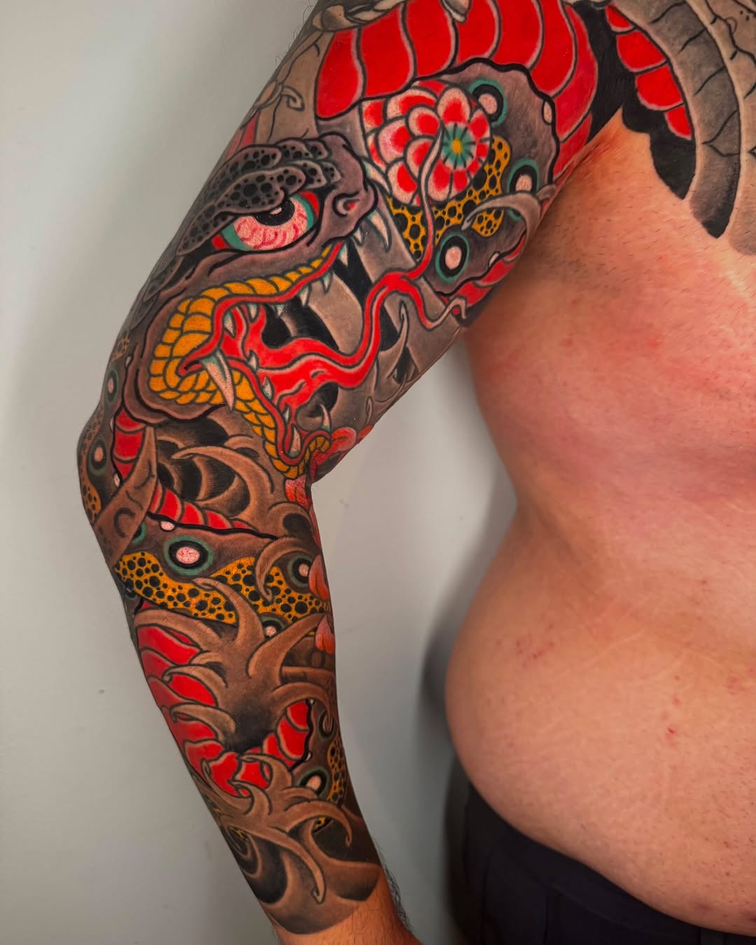 Tattoo by @mrnikita666 — japanese_irezumi, black_and_grey