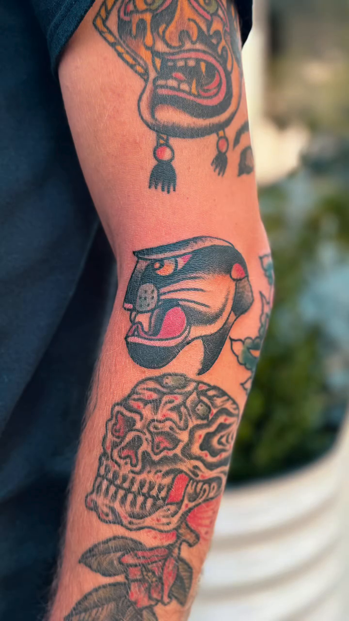 Tattoo by @joe_tatum โ american_traditional, black_and_grey