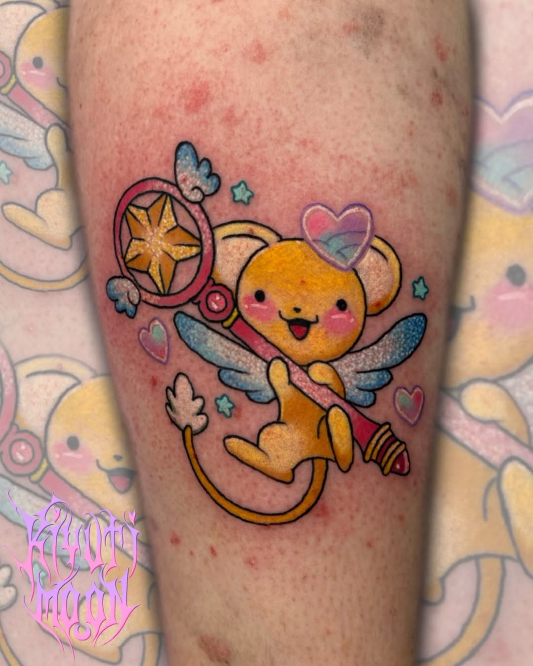 Tattoo by @kiyutimoon.tattoo — anime, new_school