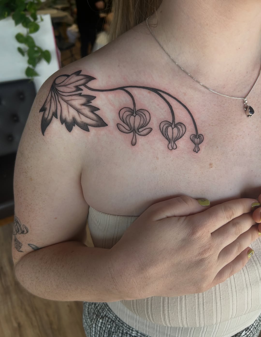 Tattoo by @erica_peebus_art — fine_line, black_and_grey