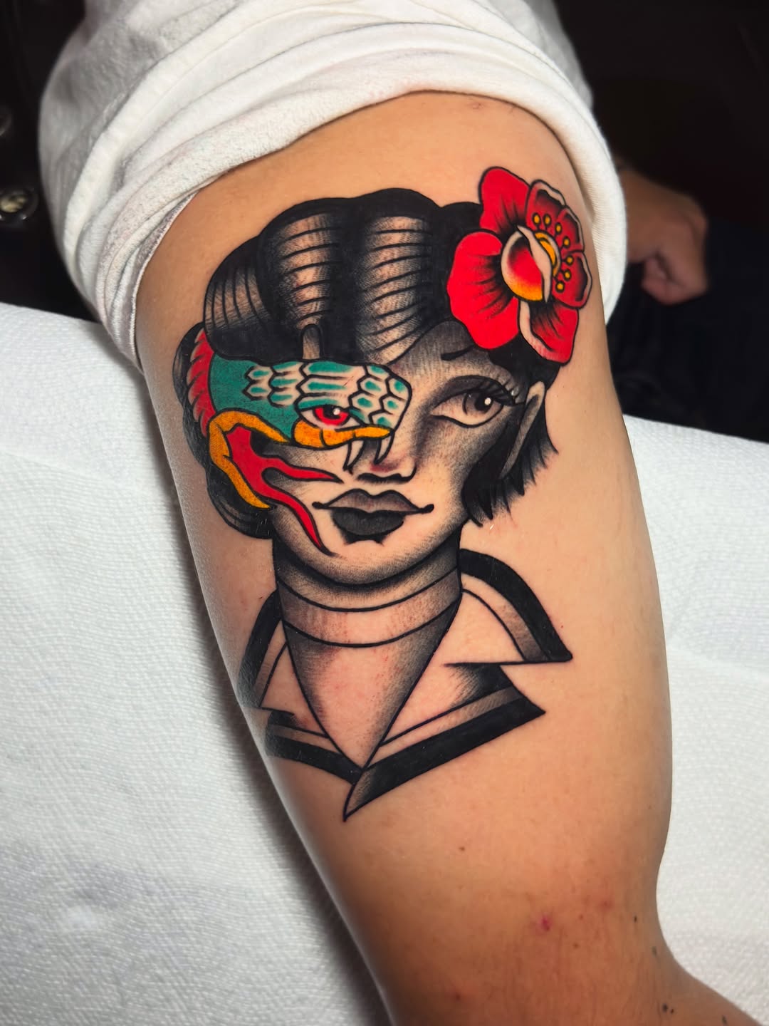 Tattoo by @tat2vandal โ american_traditional, neo_traditional