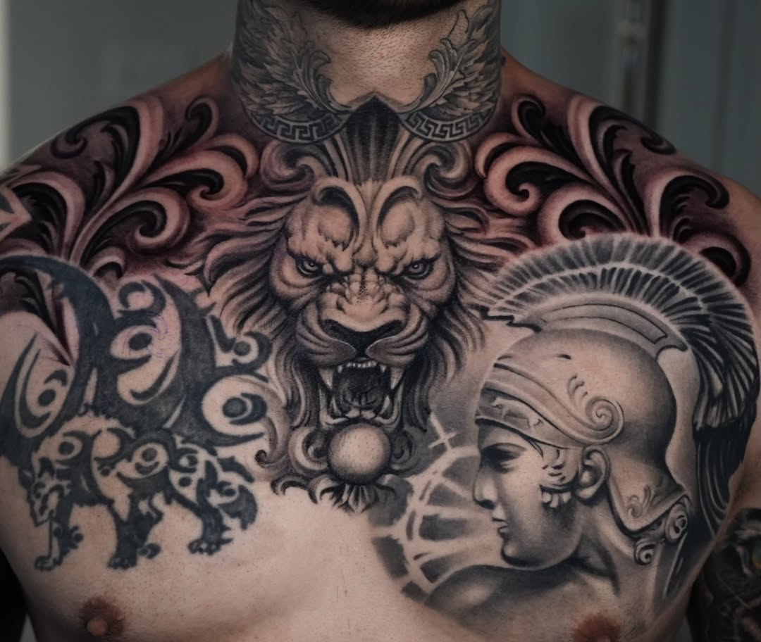 Tattoo by @tattsbyethan_ — realism, black_and_grey