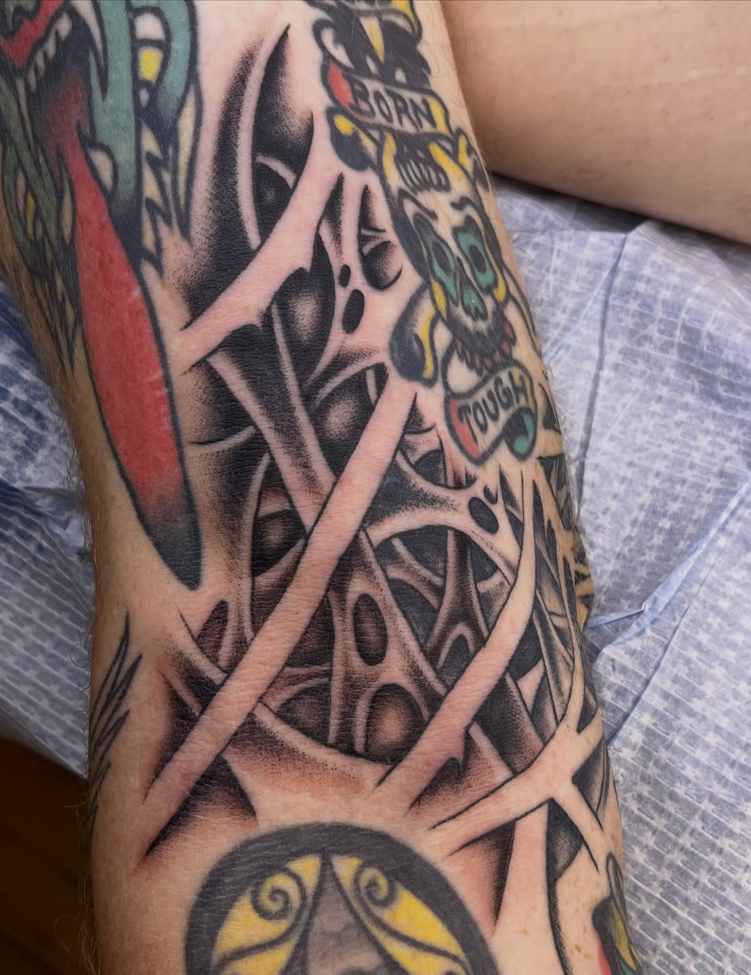 Tattoo by @arno.larose — black_and_grey, dotwork