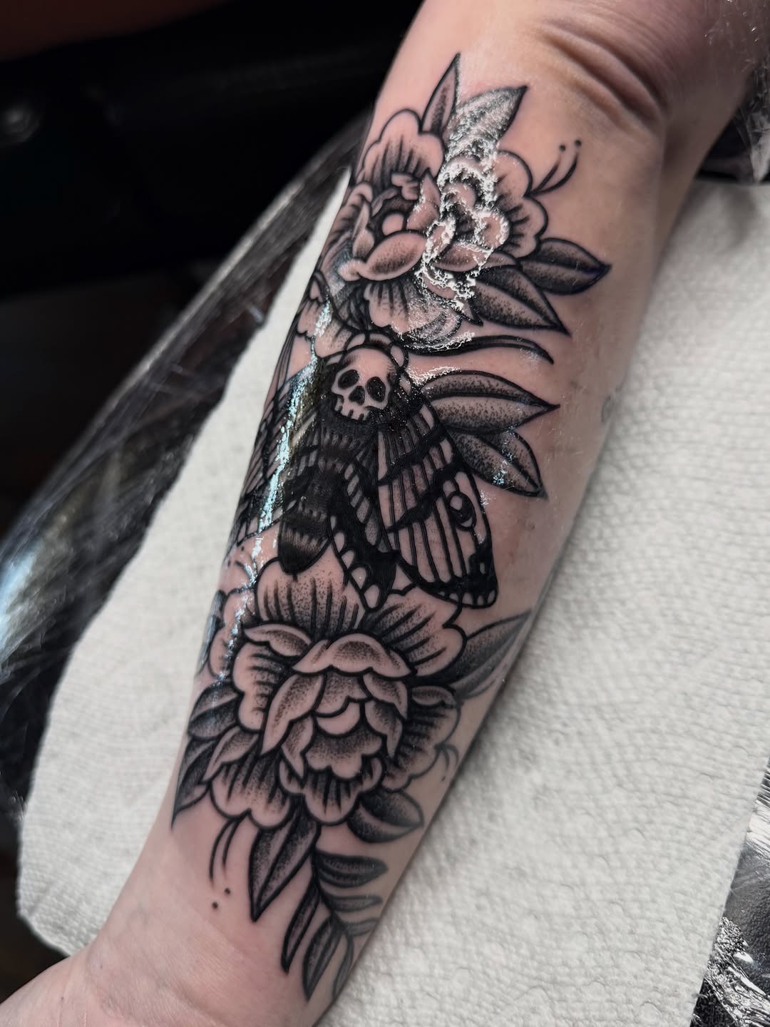 Tattoo by @logansightart — black_and_grey, chicano