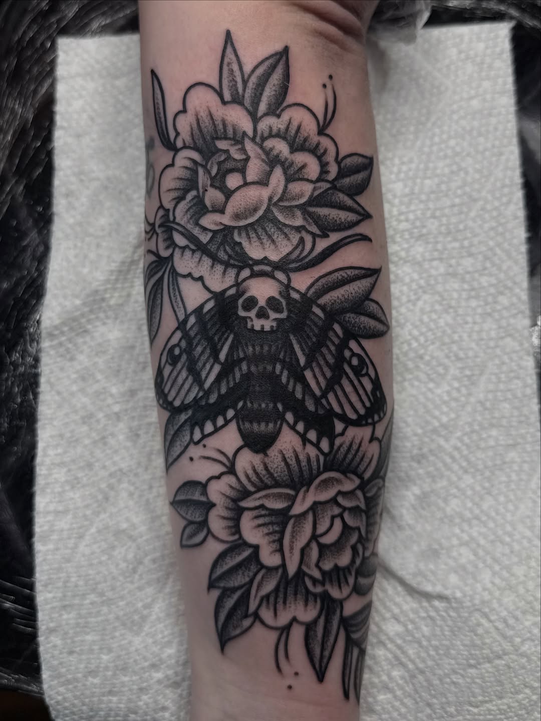 Tattoo by @logansightart — american_traditional, black_and_grey