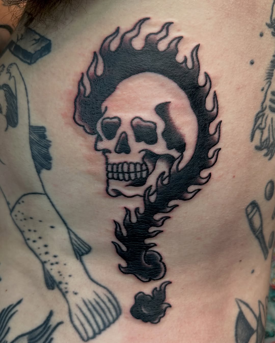 Tattoo by @lurkdiggler β american_traditional, blackwork