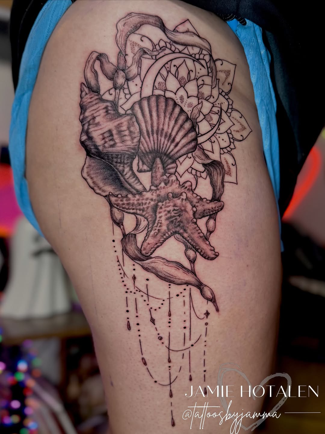 Tattoo by @tattoosbyjamma β black_and_grey, ornamental