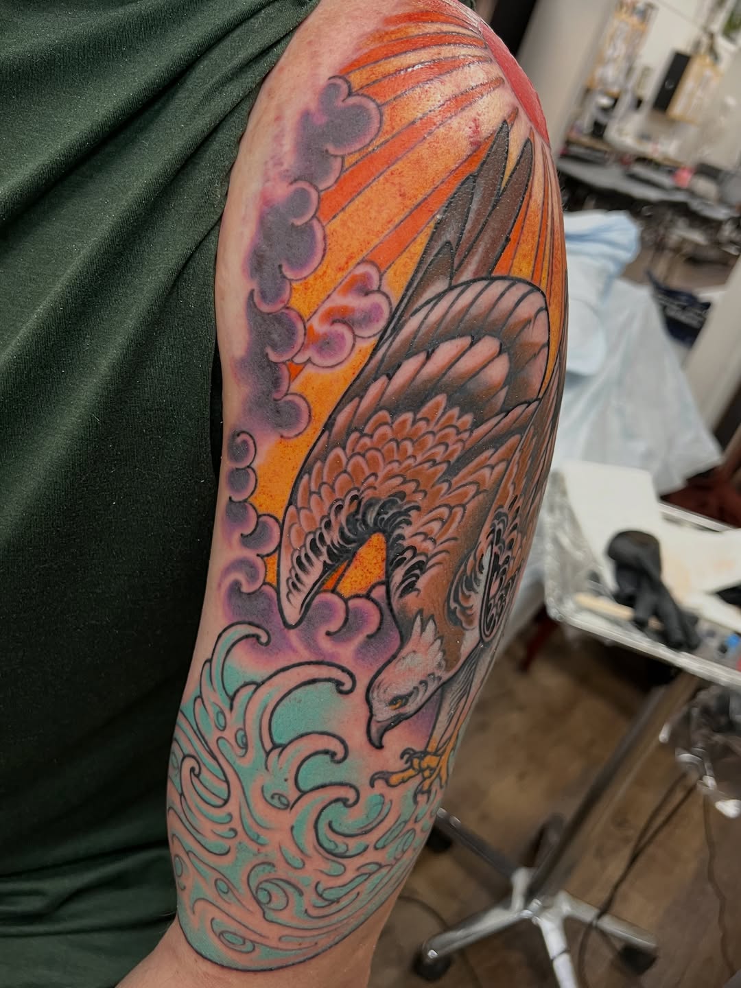 Tattoo by @fredd.chino.tattoos — japanese_irezumi, black_and_grey