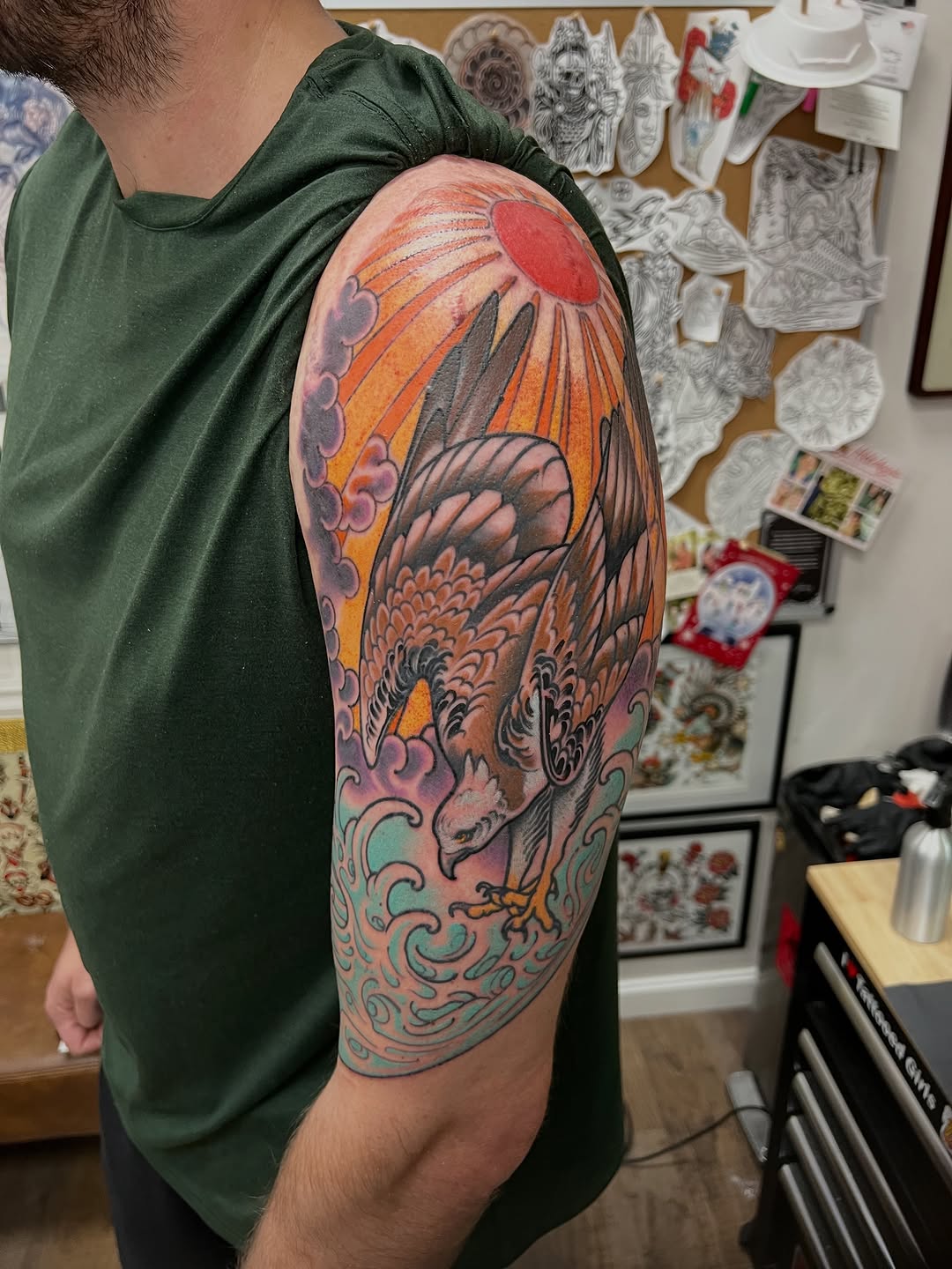 Tattoo by @fredd.chino.tattoos — japanese_irezumi, black_and_grey