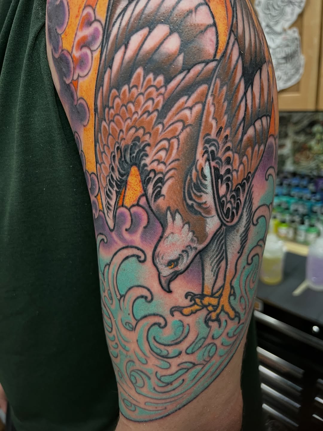 Tattoo by @fredd.chino.tattoos — japanese_irezumi, black_and_grey