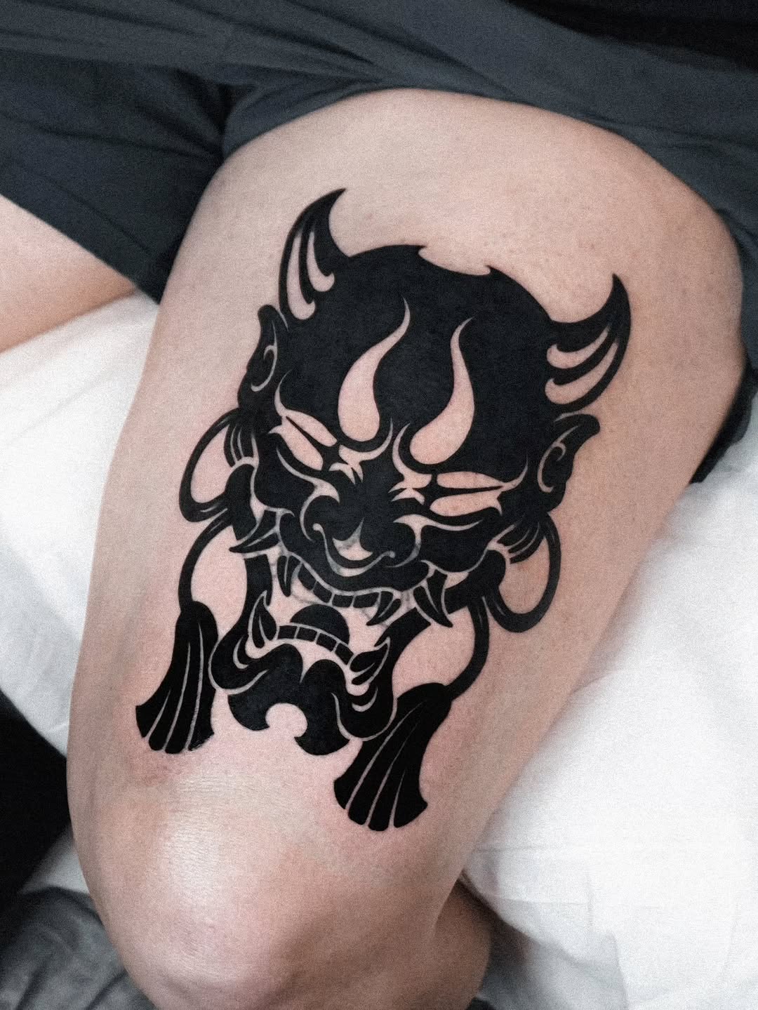 Tattoo by @jermie_jerms — blackwork, japanese_irezumi