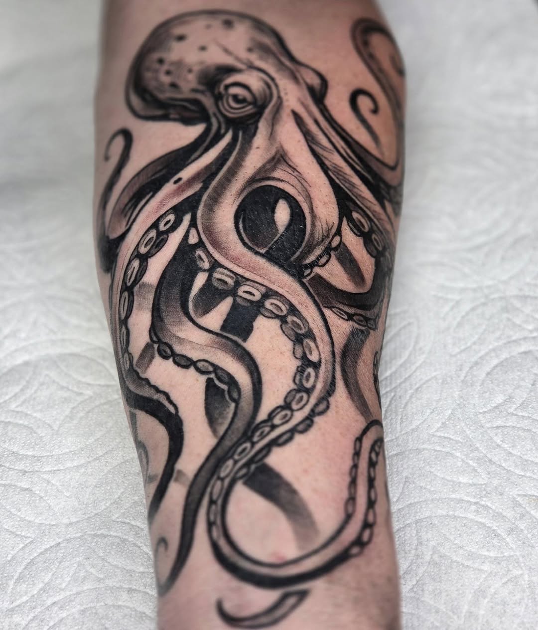 Tattoo by @yvetteartist33 — black_and_grey, realism