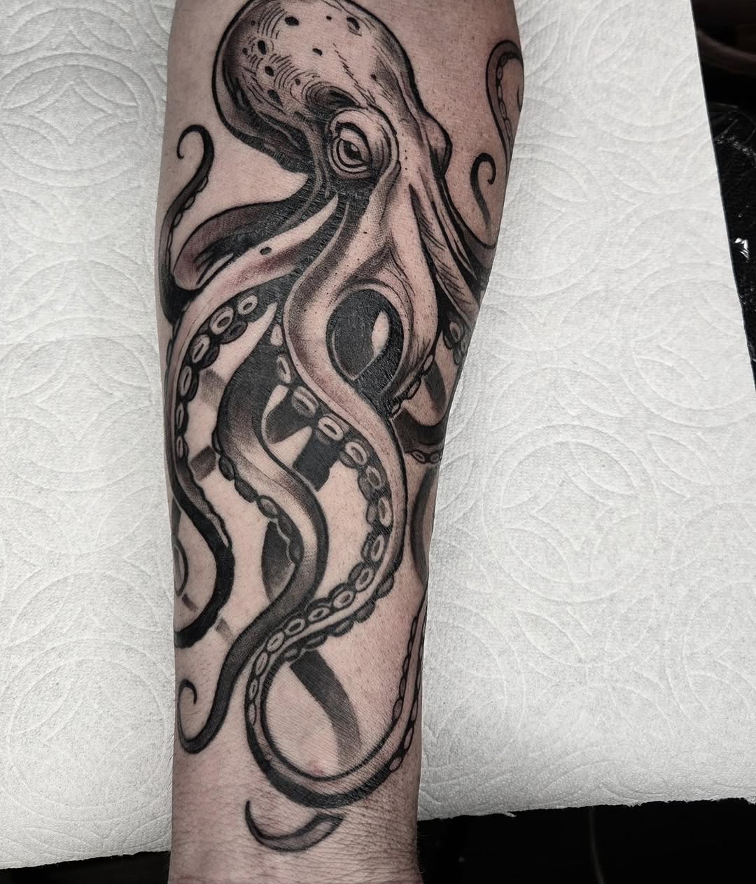 Tattoo by @yvetteartist33 — realism, black_and_grey