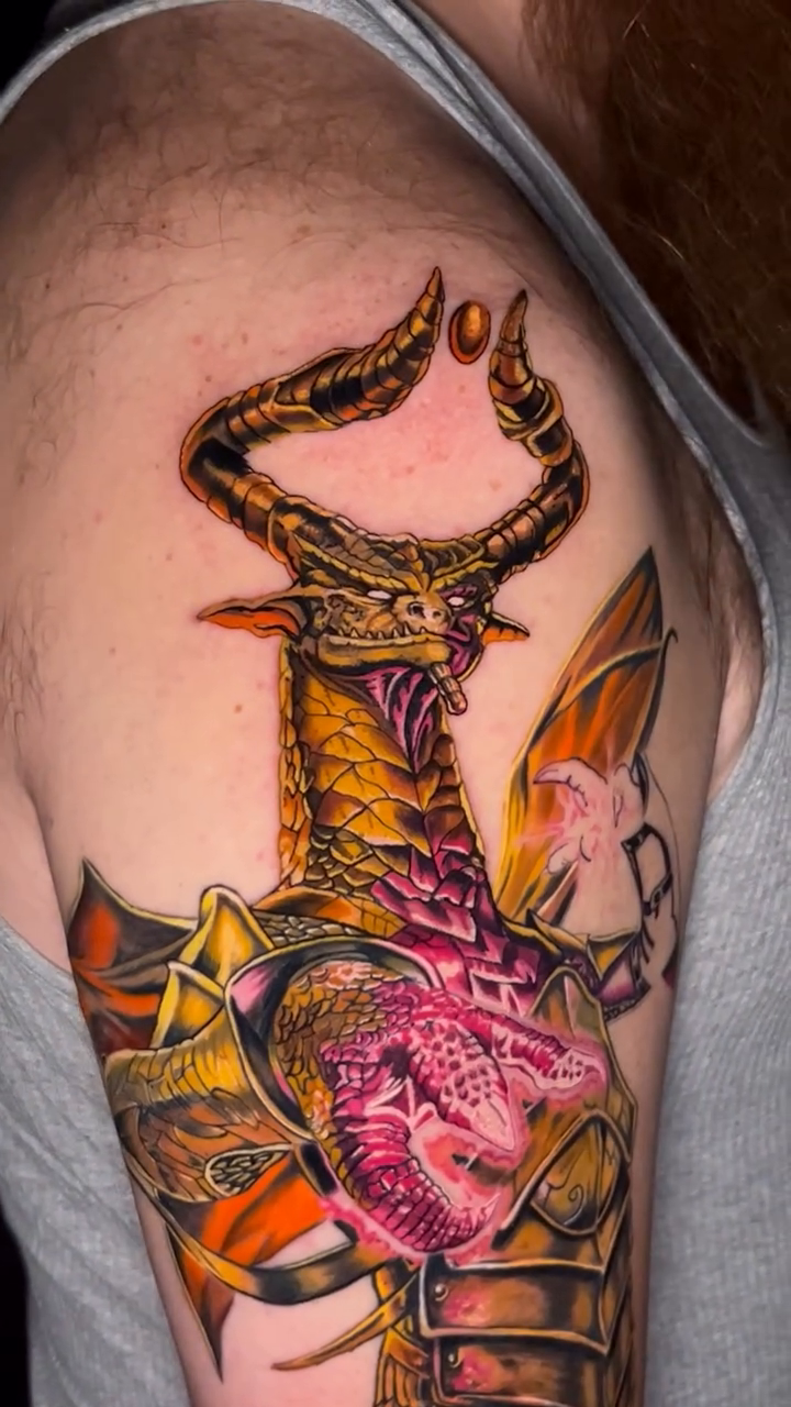 Tattoo by @samhyndmanart — dark_realism, japanese_irezumi