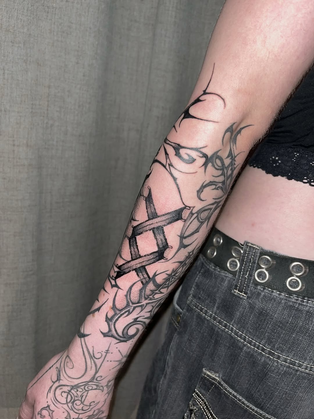 Tattoo by @michelleyoon_ttt — blackwork, ornamental