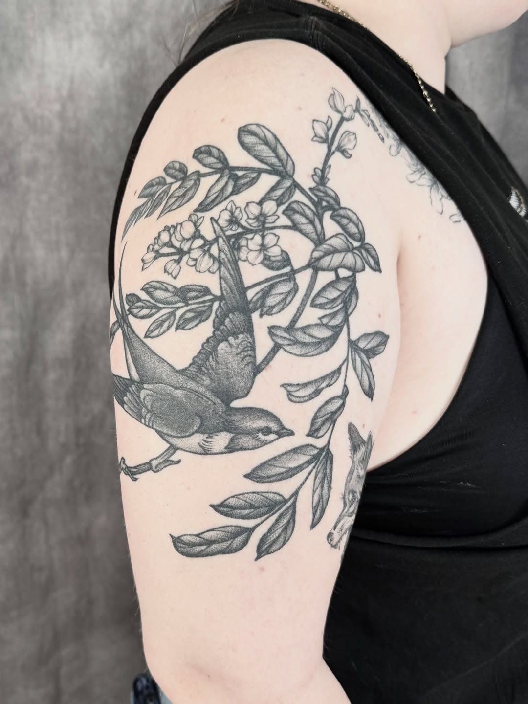 Tattoo by @hillary_blair — black_and_grey, realism