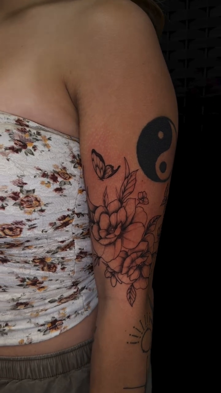 Tattoo by @izzyinktattoos_ — fine_line, black_and_grey