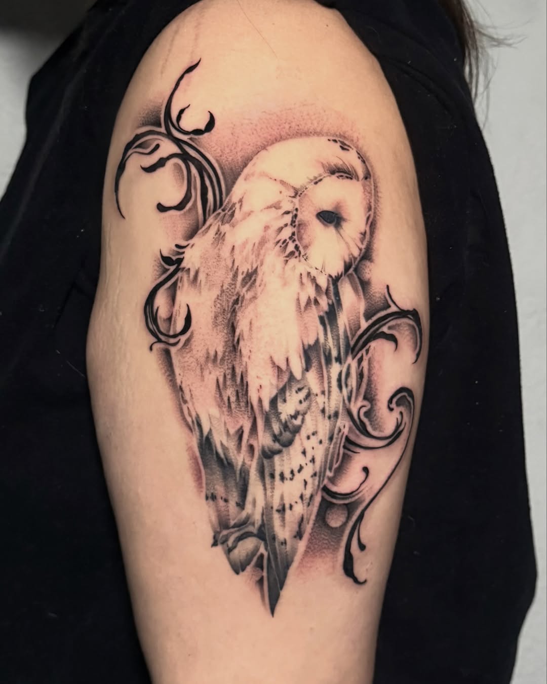Tattoo by @tatxjoy — realism, black_and_grey