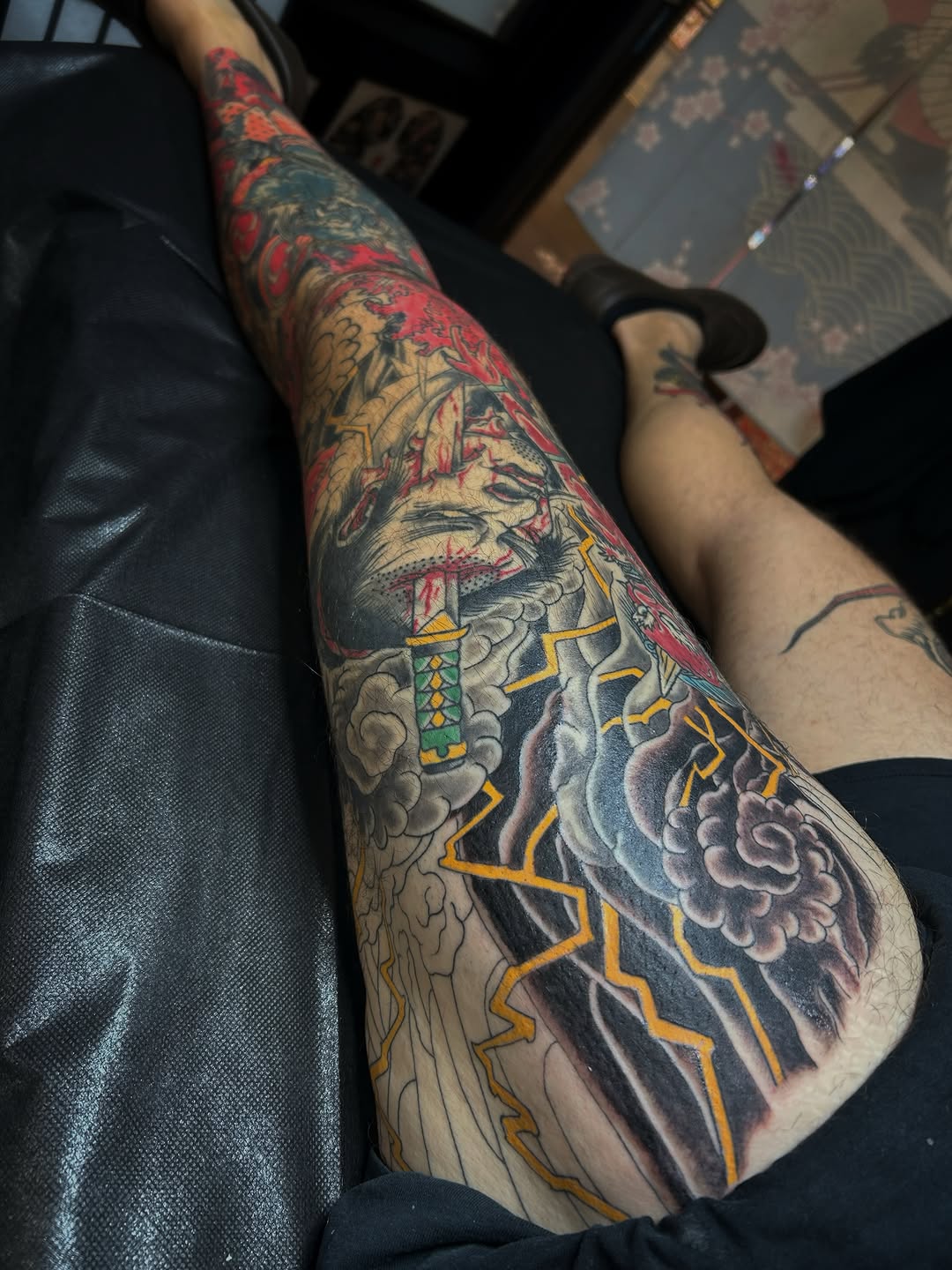 Tattoo by @iandclxvi — japanese_irezumi, black_and_grey