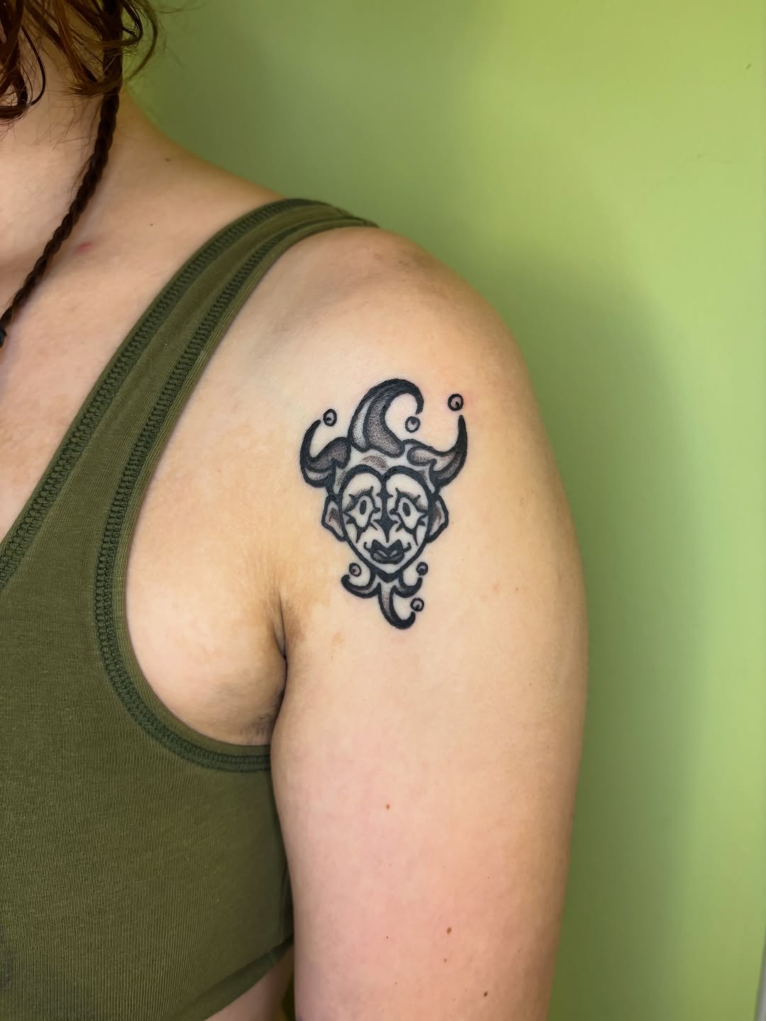 Tattoo by @grattooland — black_and_grey, chicano