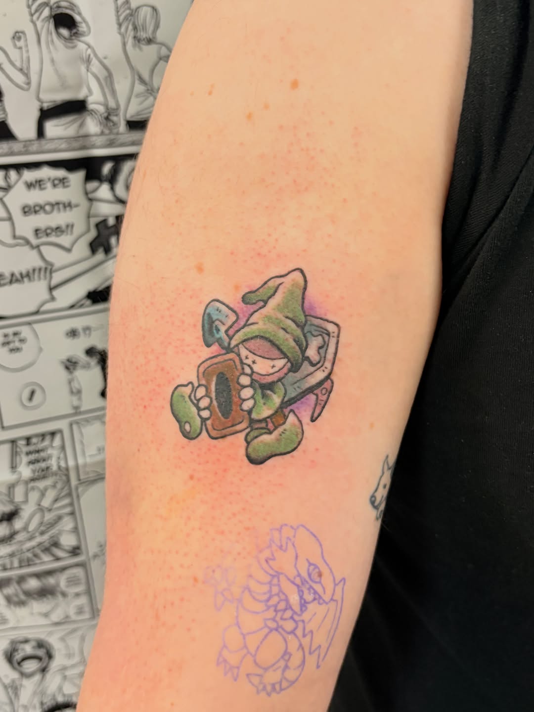 Tattoo by @ruoktattoo — new_school, anime