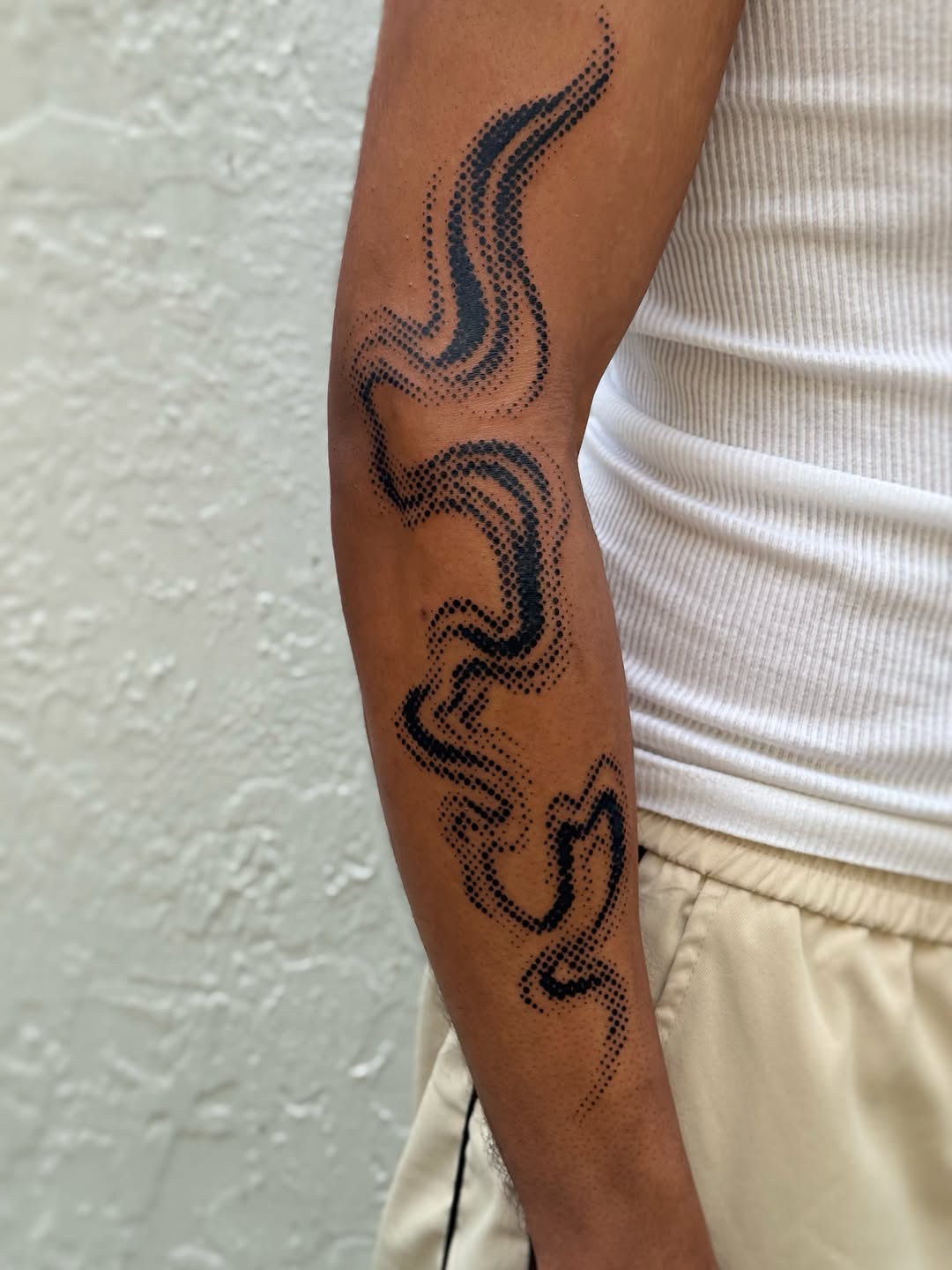 Tattoo by @mortatattoos — dotwork, black_and_grey