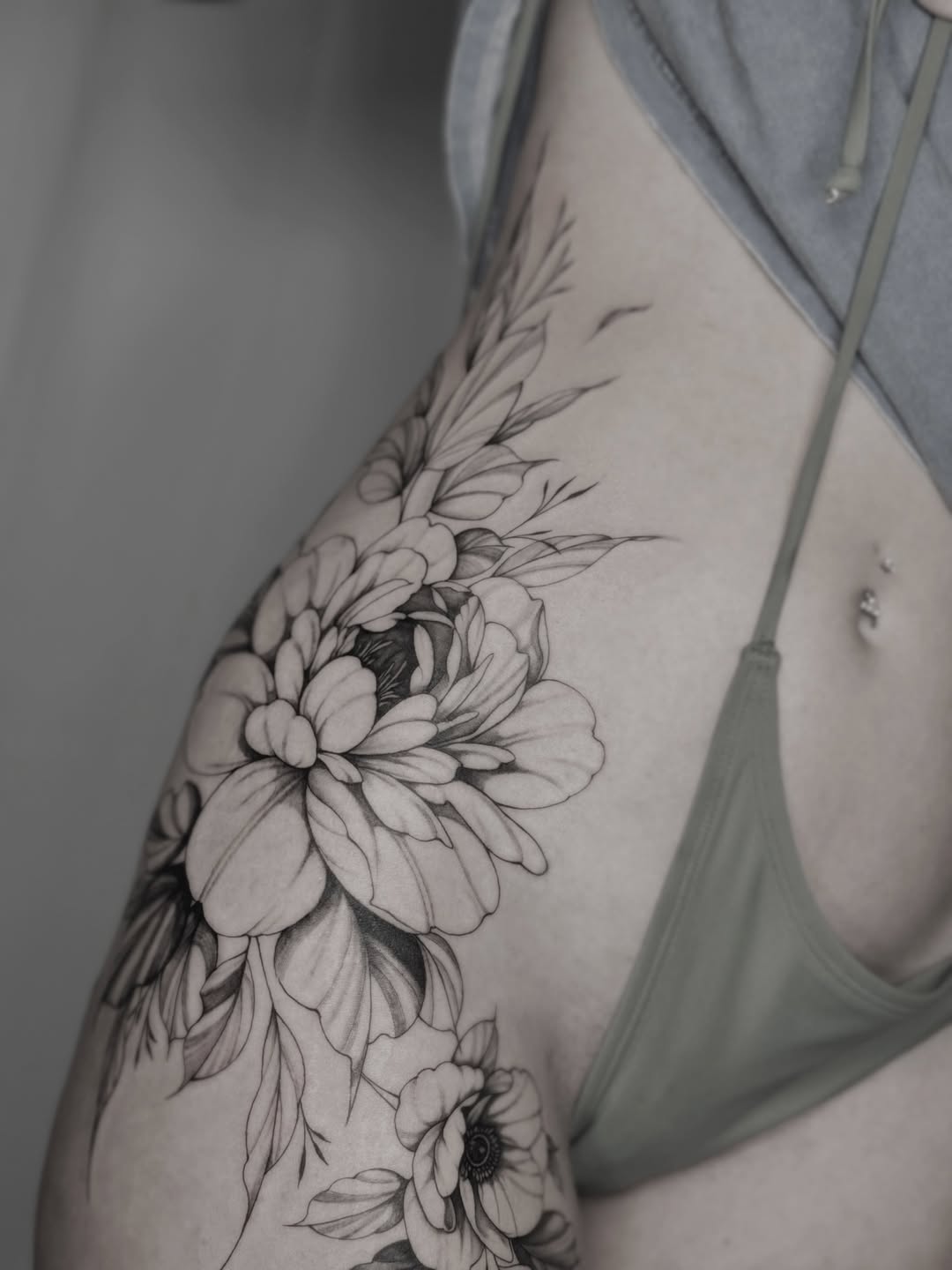 Tattoo by @alanis.ink — fine_line, black_and_grey