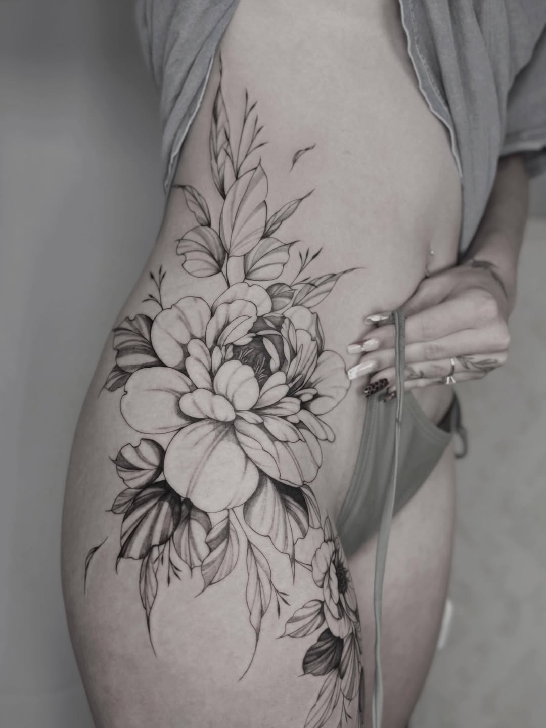 Tattoo by @alanis.ink — fine_line, black_and_grey