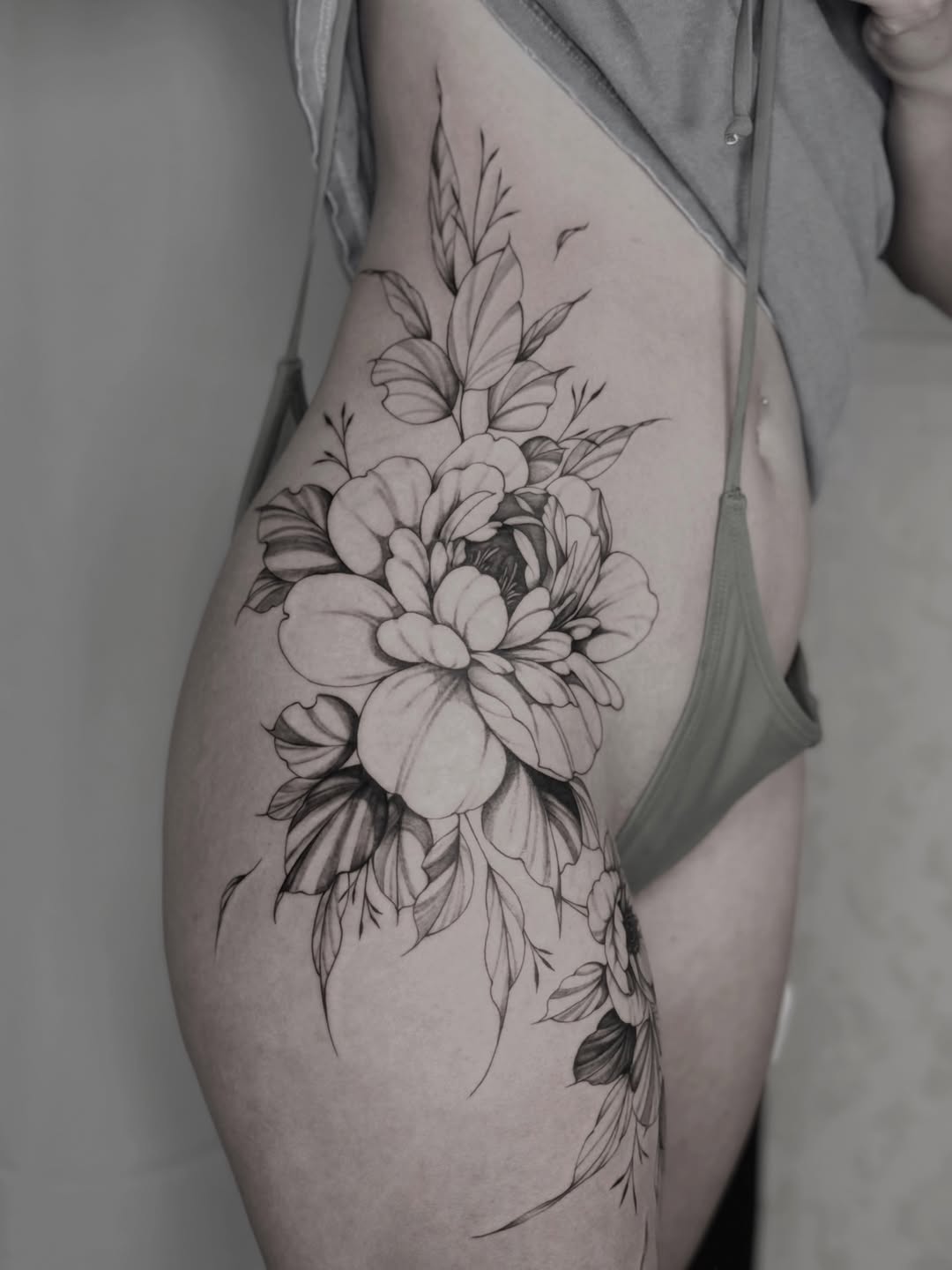 Tattoo by @alanis.ink — fine_line, black_and_grey